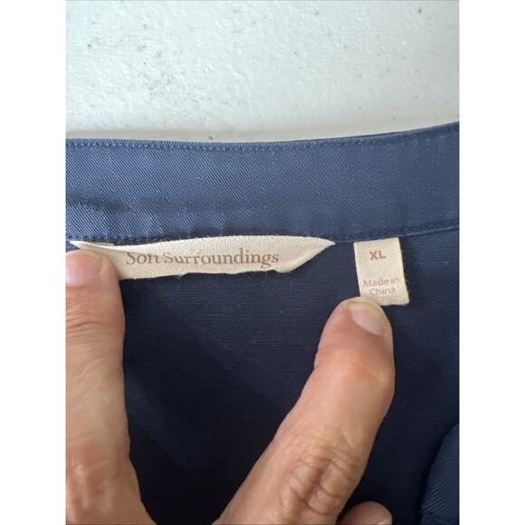 Soft Surroundings Top Women XL Viscose sleeve Roll tap layered 2BQ85 - Picture 7 of 11